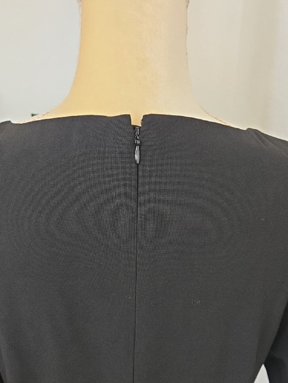 Ann Taylor Black Square-Neck Midi Dress - Picture 5 of 9